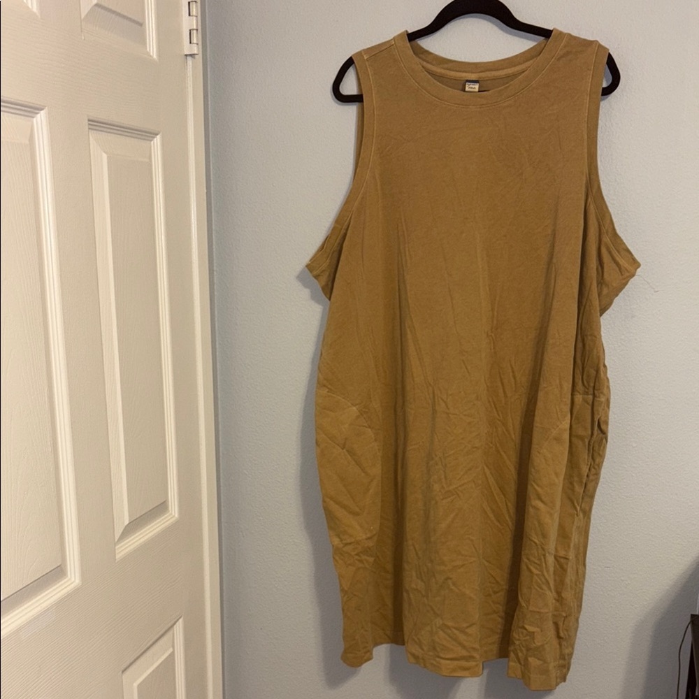 Old Navy Camel Sleeveless Dress